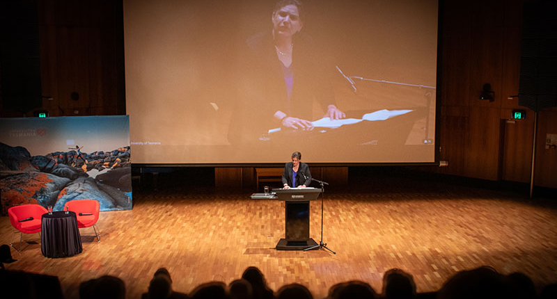 Catherine Robinson, delivering the Sandy Duncanson Lecture 2024