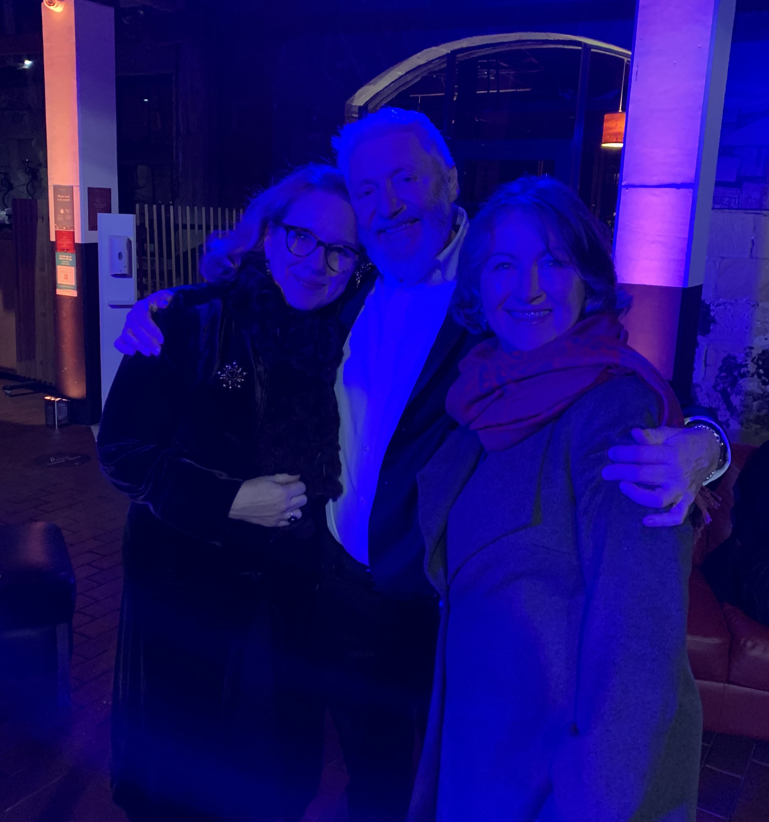 Left to right: Jane Longhurst, Rod Anderson and Moya Deigan at the 2021 Theatre Awards launch.