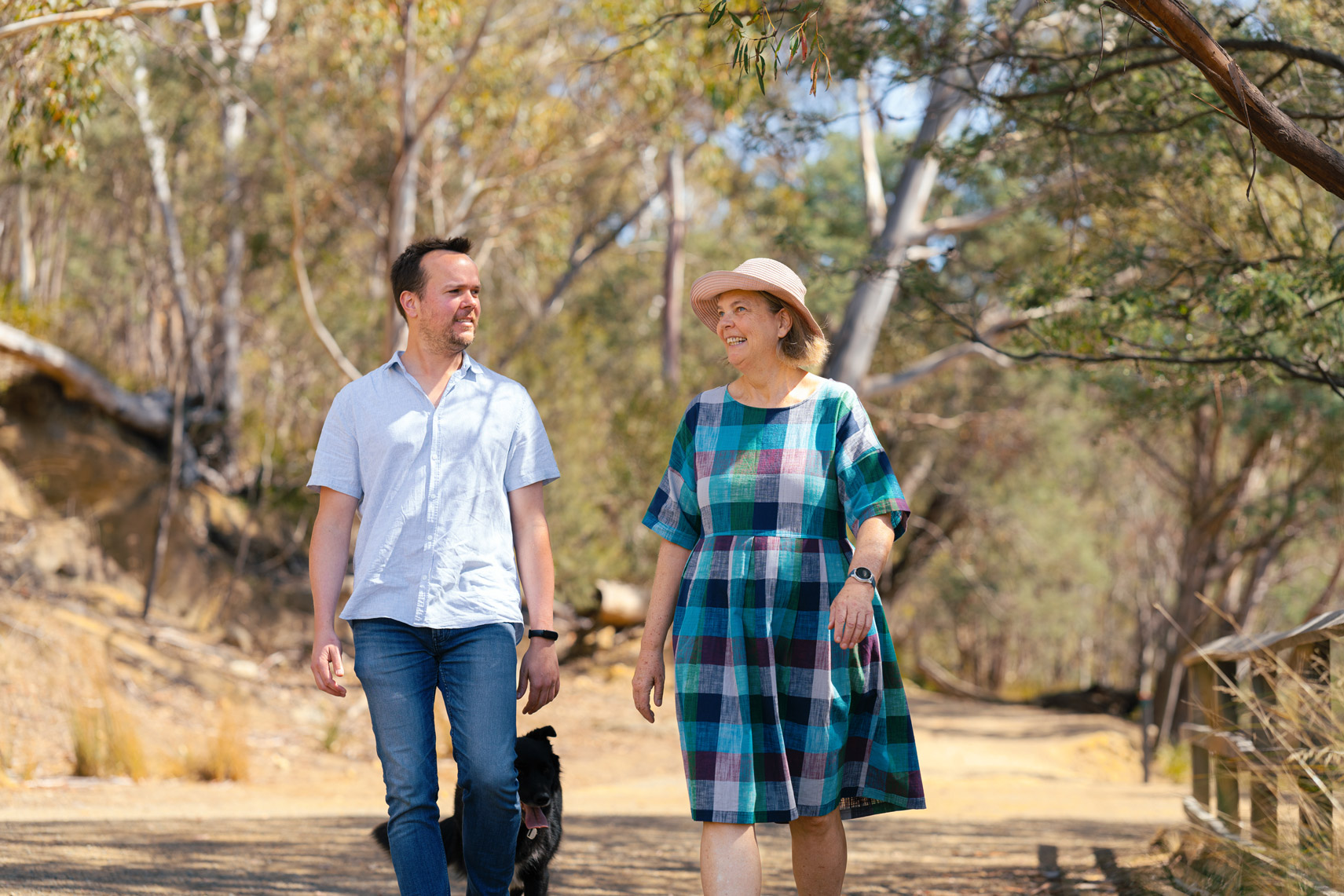 Sohn Hearts & Minds Research Fellow Nicolas Borchers-Arriagada with Professor Fay Johnston