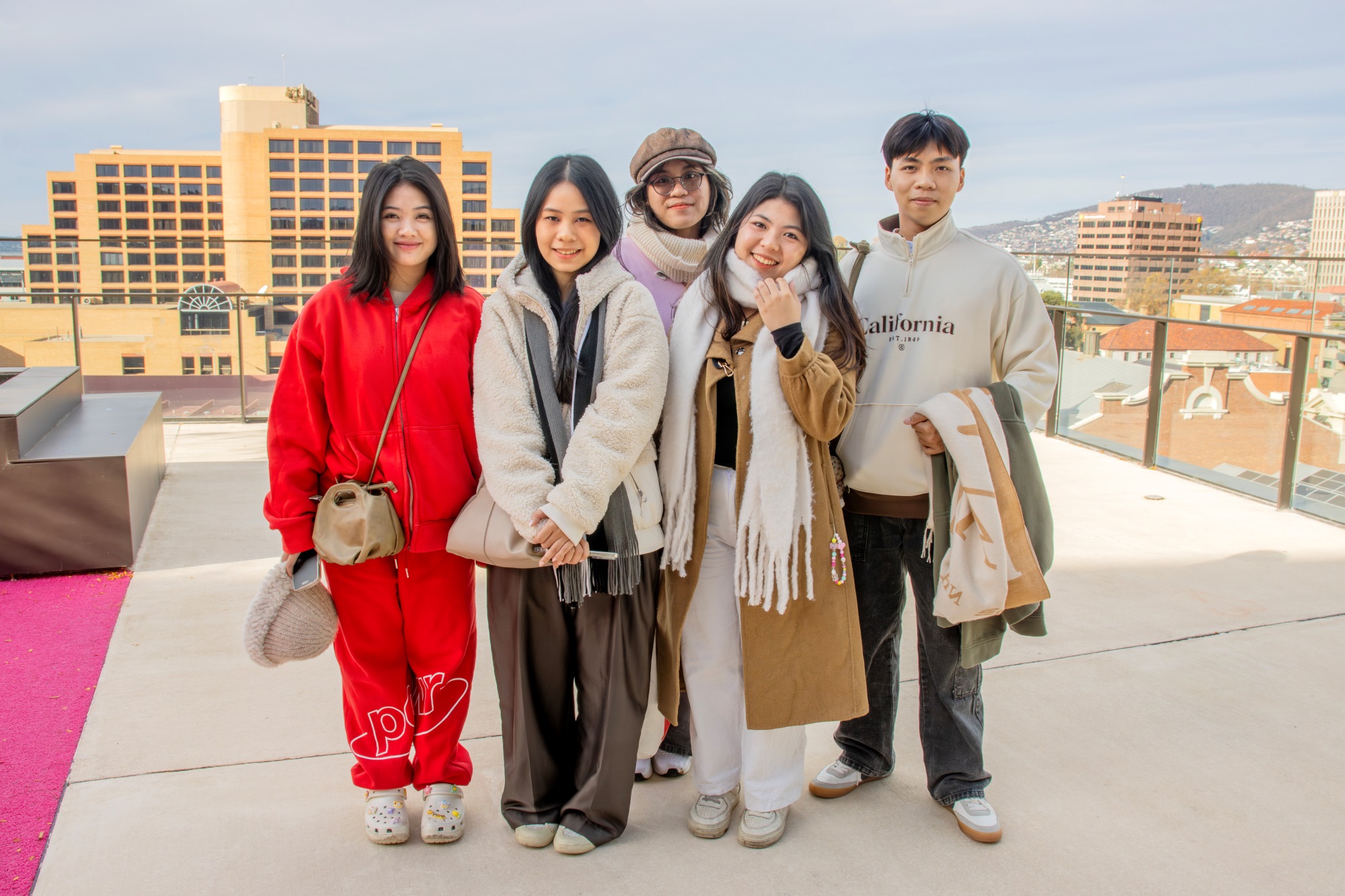 Van Lang University students on The Hedberg deck