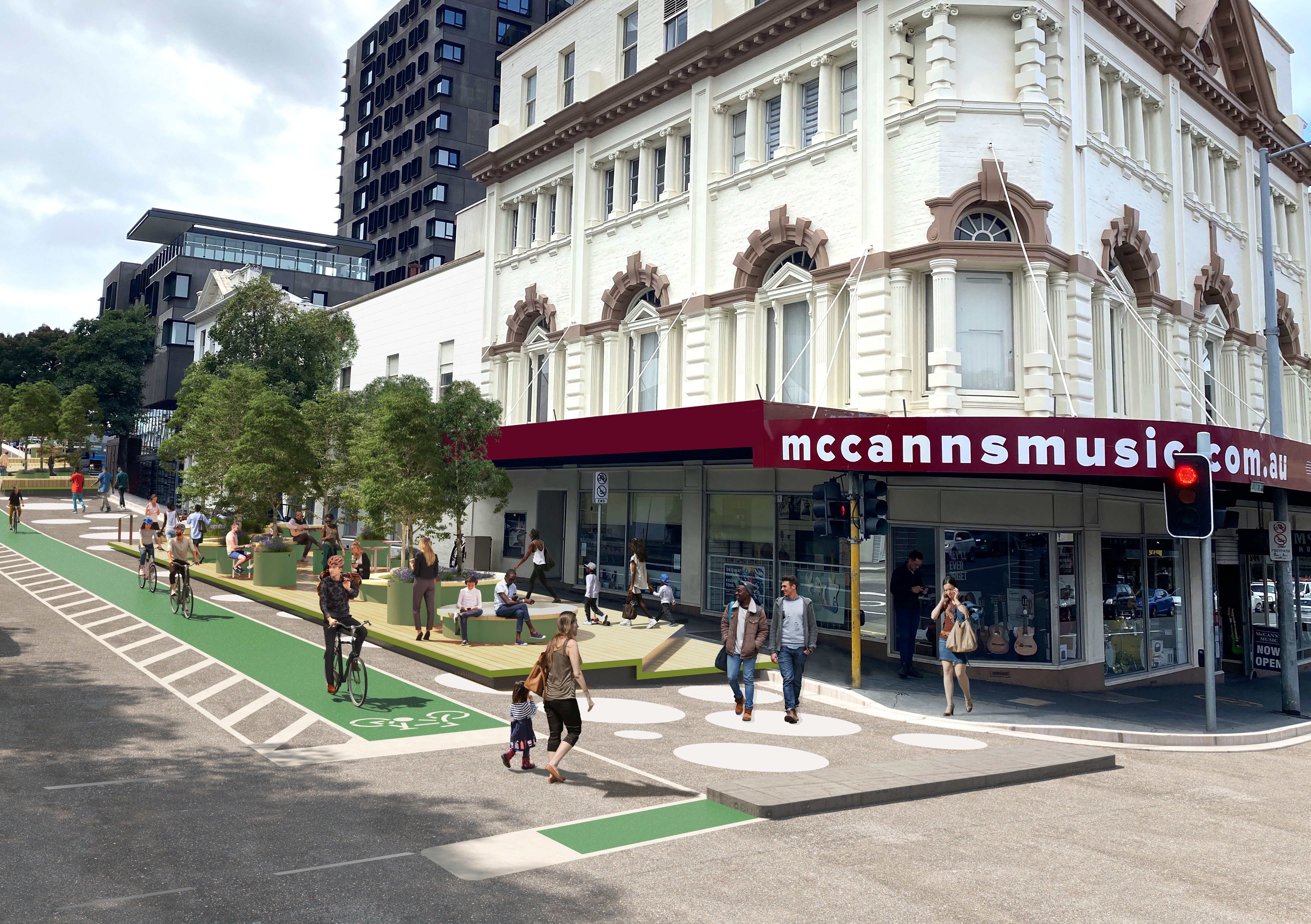 Thumbnail for Bringing life to Melville St with parklet trial