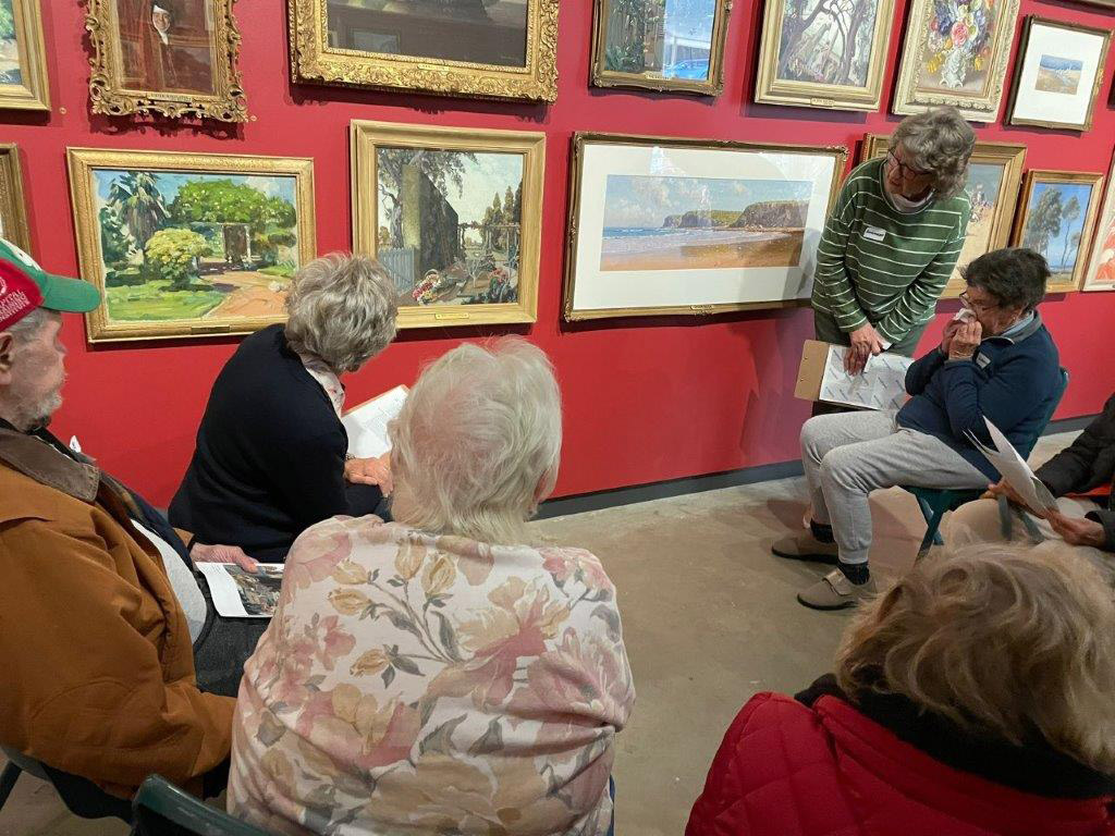 NERAM Remembering with Art program activity Hinton Collection Gallery