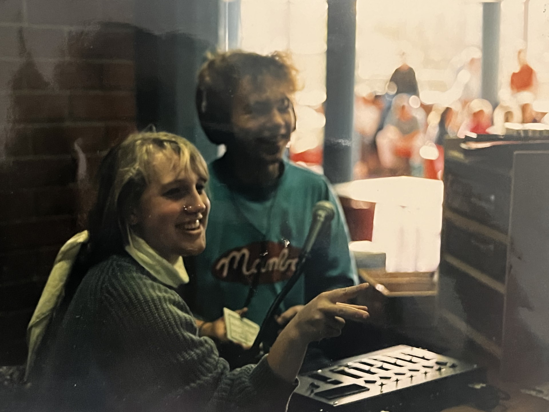 Emily Jade O'Keeffe as a high school student, volunteering at the Don College radio station DON FM (Picture: Emily Jade O’Keeffe)