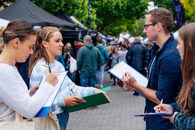 Postgraduate Public Health students, Salamanca Market