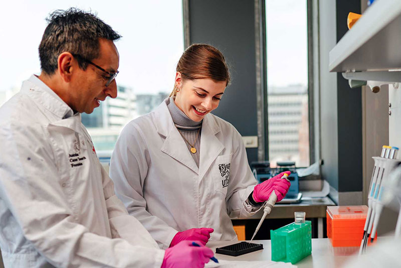 Medical researchers in a laboratory