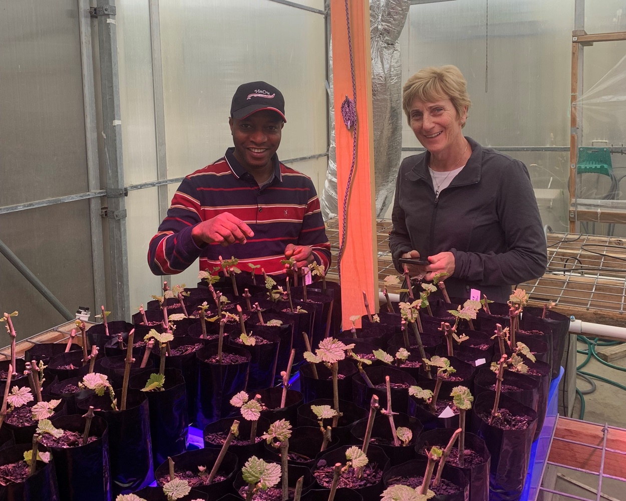 Akeem Taiwo and Prof Kathy Evans